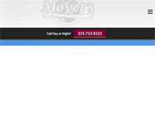 Tablet Screenshot of moyersservices.com